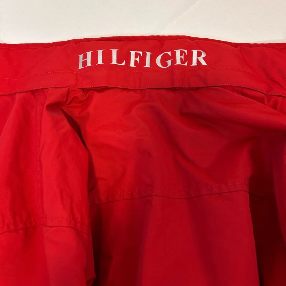 Tommy Hilfiger Water-Resistant Hooded Regatta Red‎ Jacket Men’s Size XL